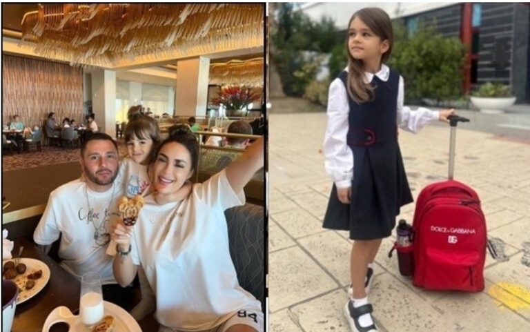 Ajka e Besit dhe Xhensilës shkon në klasë të parë, në duar mban çantën Dolce&Gabbana